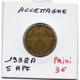 Allemagne 10 reichspfennig 1938 A, TTB KM.92