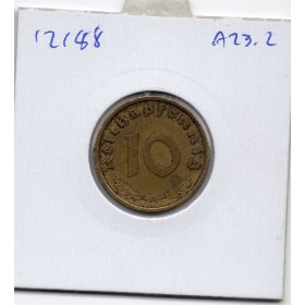 Allemagne 10 reichspfennig 1938 A, TTB KM.92