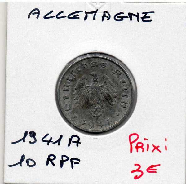 Allemagne 10 reichspfennig 1941 A, TTB KM.101 Berlin