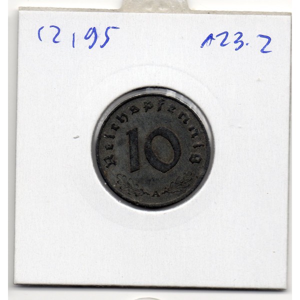 Allemagne 10 reichspfennig 1942 A, TTB KM.101 Berlin