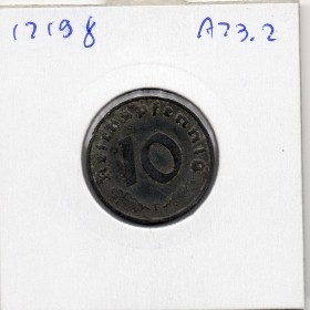 Allemagne 10 reichspfennig 1940 F, TTB KM.101 Stuttgart