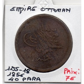 Empire Ottoman 40 para 1255 AH an 18 - 1856 TB, KM.670 Abdul Mejid