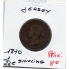 Jersey 1/26 Shilling 1870 TB+, KM.4 Victoria