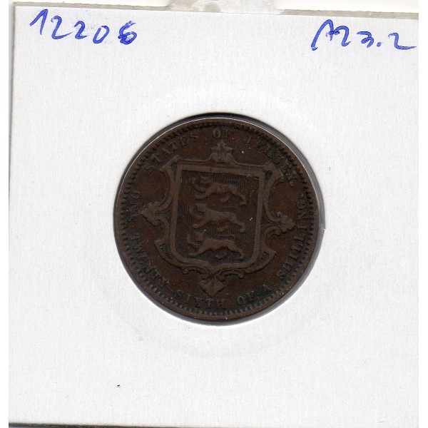 Jersey 1/26 Shilling 1870 TB+, KM.4 Victoria