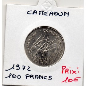 Cameroun 100 francs 1972 Sup, KM.16 Antilopes