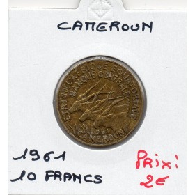 Cameroun  10 francs 1961 TTB, KM.2 Elands de Derby