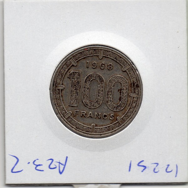 Cameroun 100 francs 1968 TTB+, KM.14 Elands de Derby