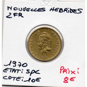 Nouvelles Hébrides 2 Francs 1970 Spl, Lec.10