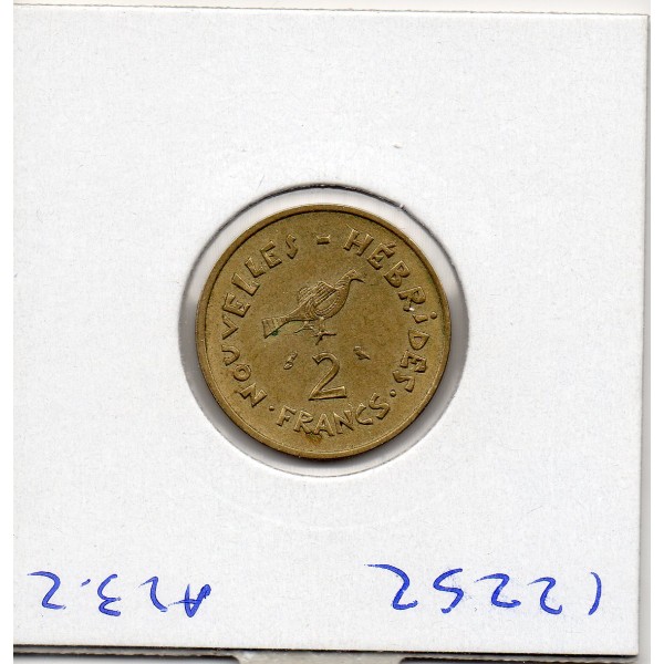 Nouvelles Hébrides 2 Francs 1970 Spl, Lec.10