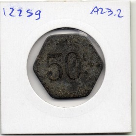 Djibouti 50 centimes 1920 B, Lec.95 Chambre de commerce