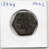 Djibouti 50 centimes 1920 B, Lec.95 Chambre de commerce