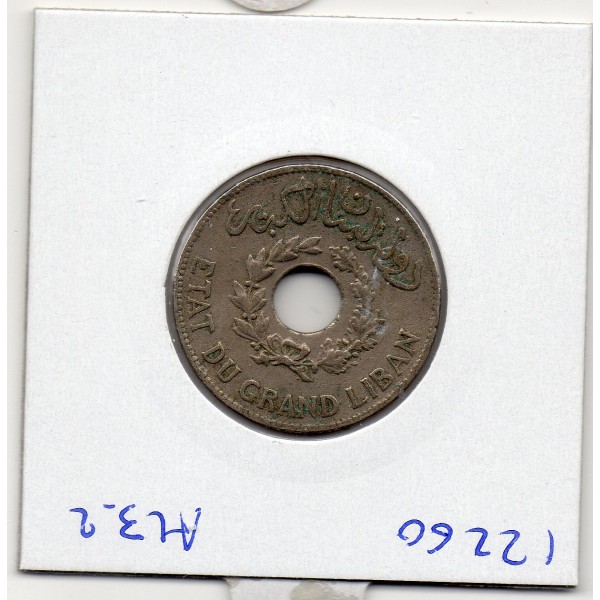 Grand Liban 1 piastre 1925 TTB, Lec.9