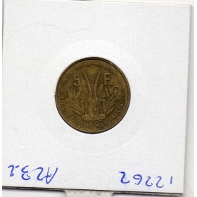 AOF Afrique Occidentale Française 5 Francs 1956 TTB+, Lec.14