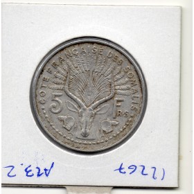 Cote des Somalis 5 francs 1959 TTB+, Lec.40 antilope