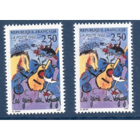 Timbre Yvert No 2784b crochet à la guitare variété de poinçon neuf luxe** les gens du voyage