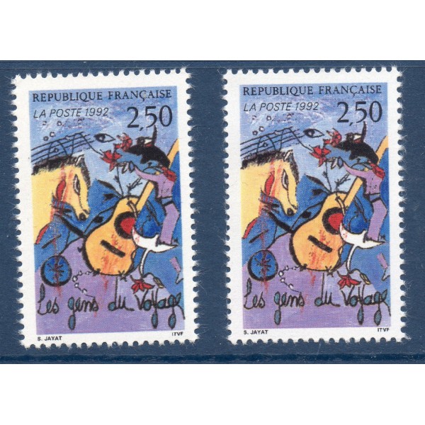Timbre Yvert No 2784b crochet à la guitare variété de poinçon neuf luxe** les gens du voyage