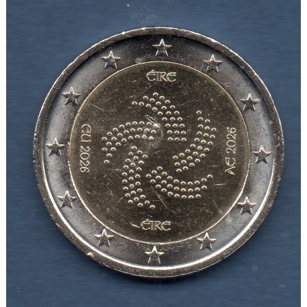 2 euro commémorative, Irlande 2026, Présidence UE, UNC sachet