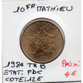 10 francs Mathieu 1984 tranche B FDC