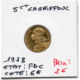 5 centimes Lagriffoul 1978 FDC