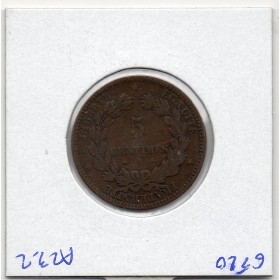 5 centimes Cérès 1871 grand A Paris TB-