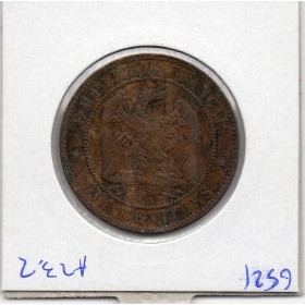 10 centimes Napoléon III tête laurée 1861 A Paris TTB