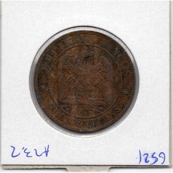 10 centimes Napoléon III tête laurée 1861 A Paris TTB