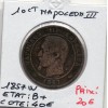 10 centimes Napoléon III tête nue 1857 W Lille B+
