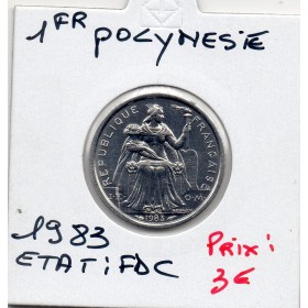 Polynésie Française 1 Franc 1983 FDC, Lec.11