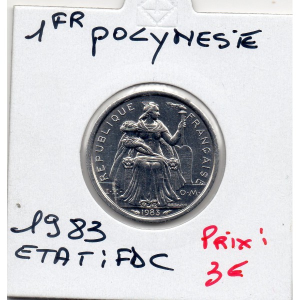 Polynésie Française 1 Franc 1983 FDC, Lec.11