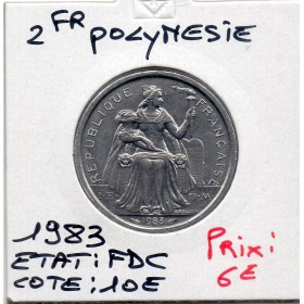Polynésie Française 2 Francs 1983 FDC, Lec.32