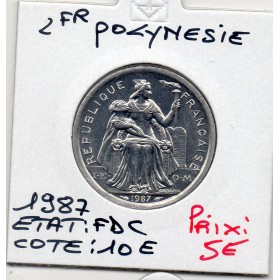 Polynésie Française 2 Francs 1987 FDC, Lec.38
