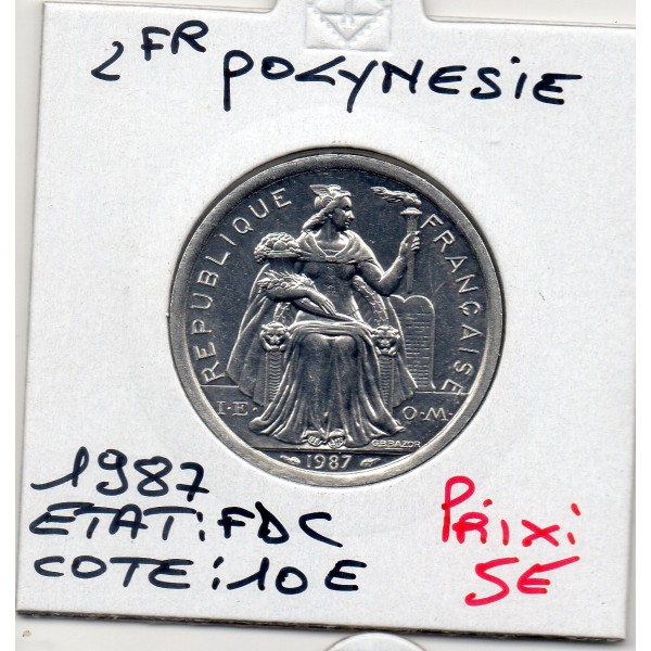 Polynésie Française 2 Francs 1987 FDC, Lec.38