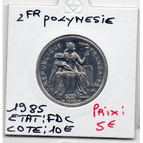 Polynésie Française 2 Francs 1985 FDC, Lec.35