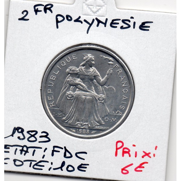 Polynésie Française 2 Francs 1983 FDC, Lec.32