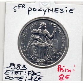 Polynésie Française 5 Francs 1983 Fdc, Lec.54