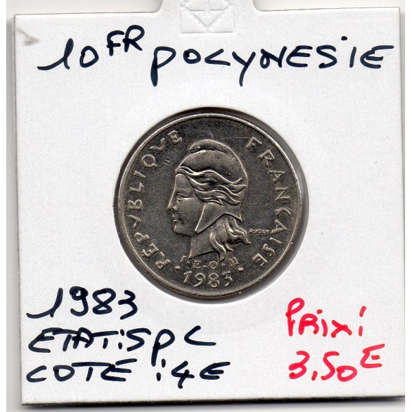 Polynésie Française 10 Francs 1983 Spl, Lec.77