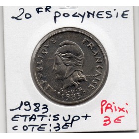 Polynésie Française 20 Francs 1983 Sup+, Lec.100
