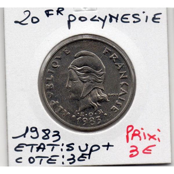 Polynésie Française 20 Francs 1983 Sup+, Lec.100