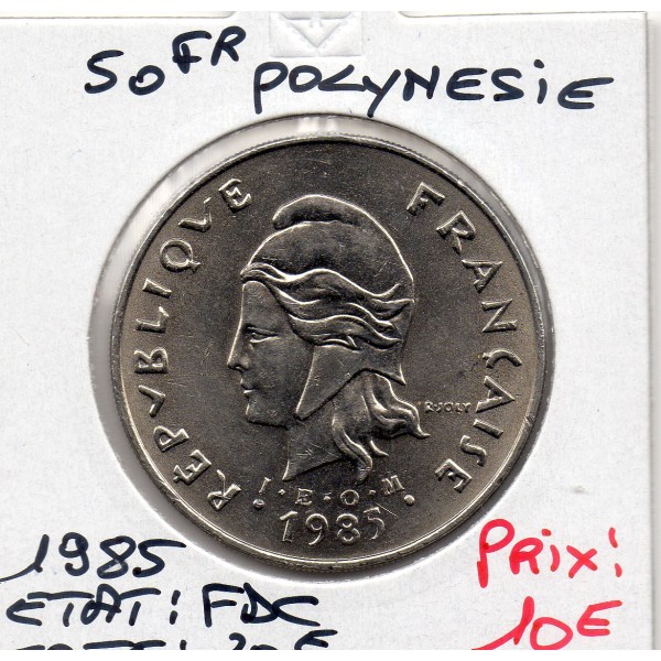 Polynésie Française 50 Francs 1985 FDC, Lec.118