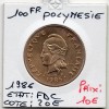 Polynésie Française 100 Francs 1986 FDC, Lec.130