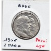 Bade 2 mark 1906 TTB+ KM.276 Noce d'or