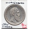 Wurtemberg 5 Mark 1876 F TTB KM.623 karl 1er