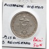 Allemagne weimar 3 reichsmark 1925 A, TTB+ KM.45 Rhénanie