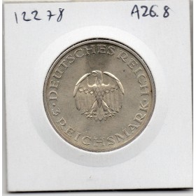 Allemagne weimar 3 reichsmark 1929 F, Sup KM.60 Gotthold Lessing