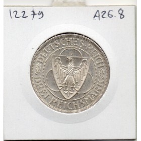Allemagne weimar 3 reichsmark 1930 G, Sup KM.70 Libération Rhénanie