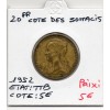 Cote des Somalis 20 francs 1952 TTB, Lec.42
