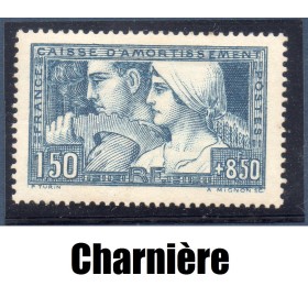 Timbre France Yvert No 252a Le travail type II neuf * avec charnière