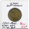 Maroc Essai 20 francs 1371 AH -1952 Spl , Lec.276