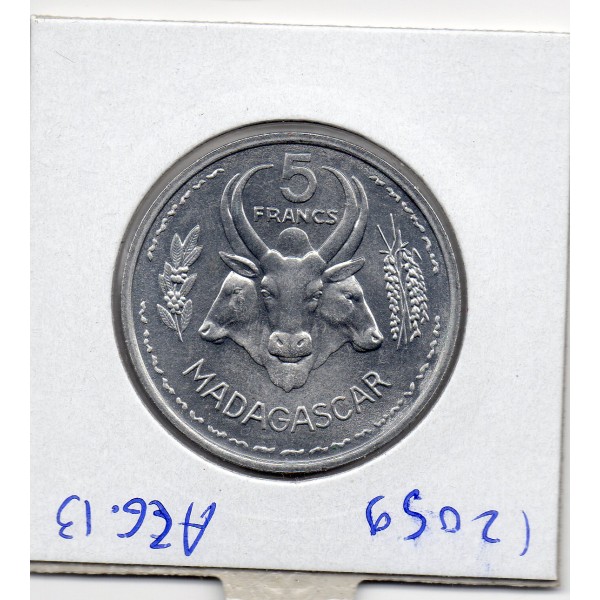 Madagascar essai 5 francs 1953 Spl, Lec.105 union française