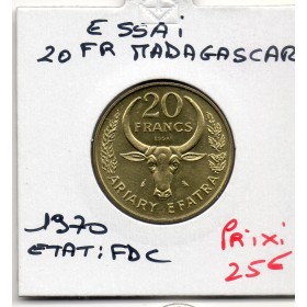 Madagascar Essai 20 francs 1970 FDC, KM.E10 FAO